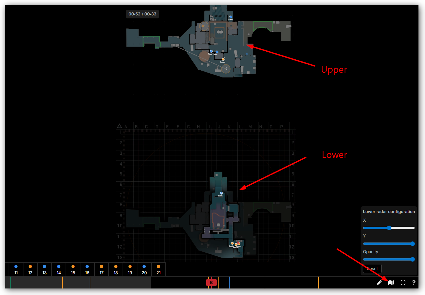 Radar levels